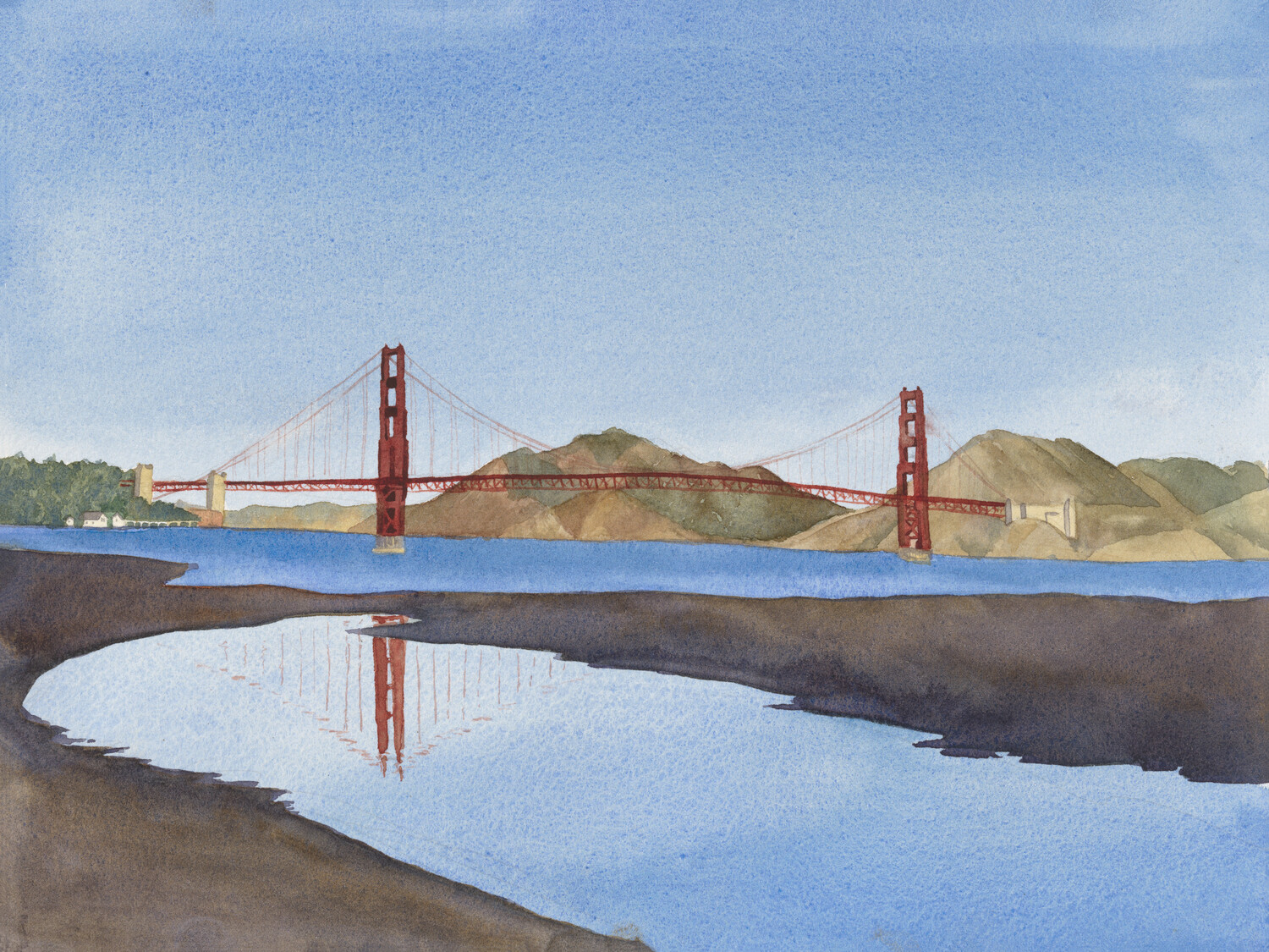 Golden Gate Reflection